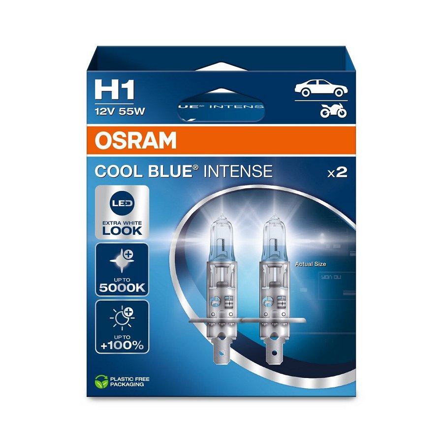 2 Ampoules H1 Osram Cool Blue Intense