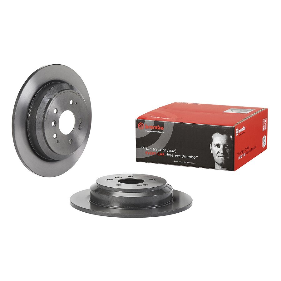 2 Disques De Frein Brembo 08.e295.11 Vernis Uv