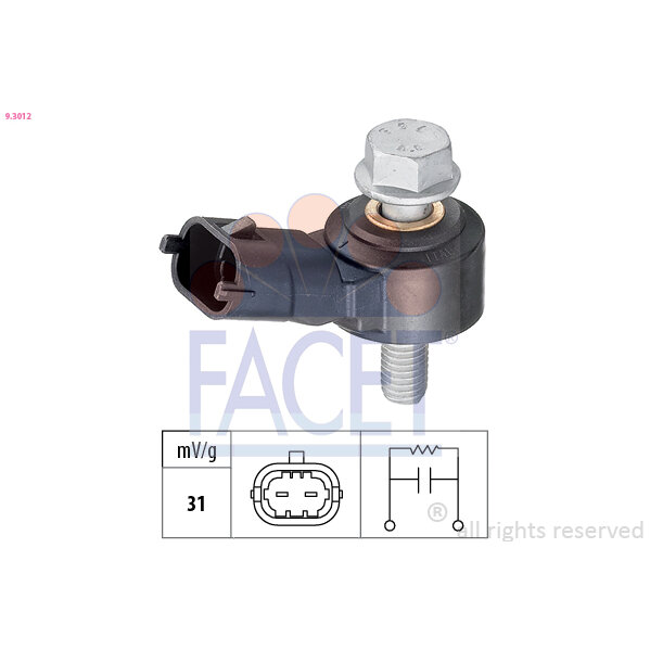 Capteur De Cliquetis/cognement Facet 9.3012