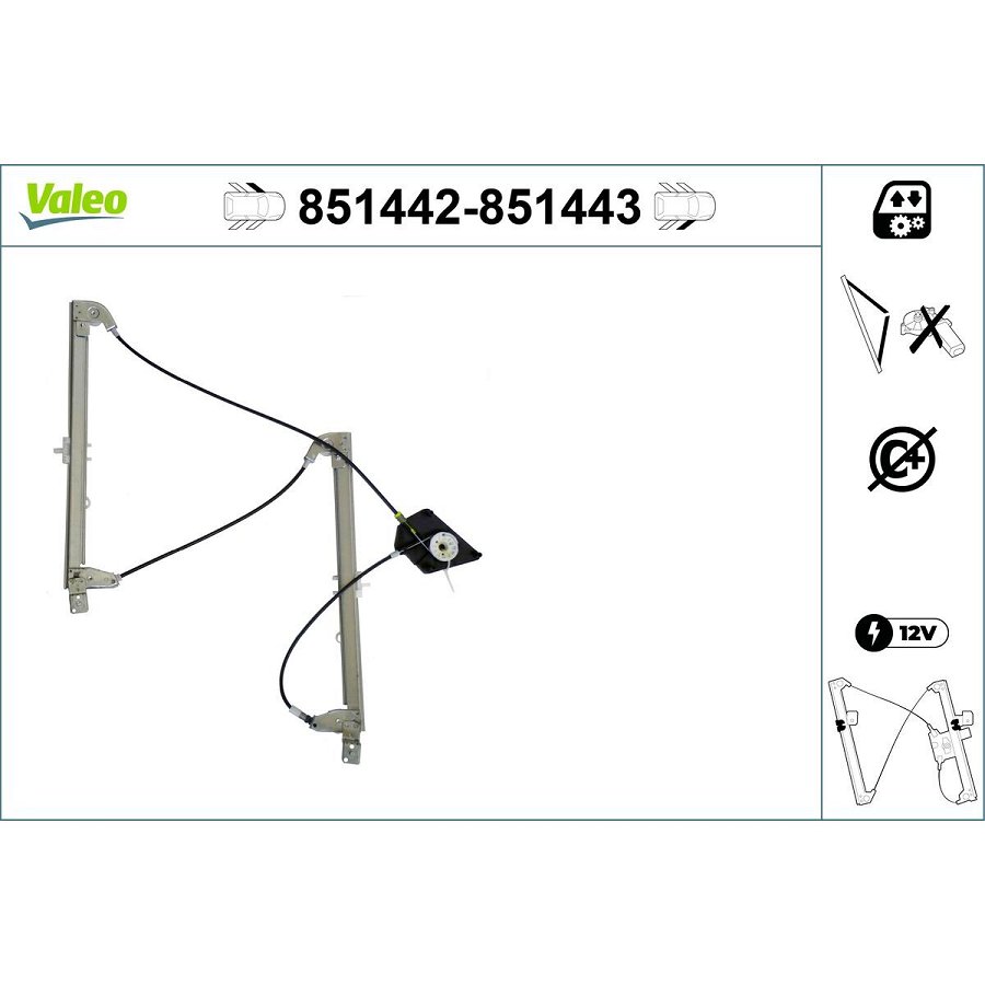 Régulateur De Fenêtre Valeo 851443