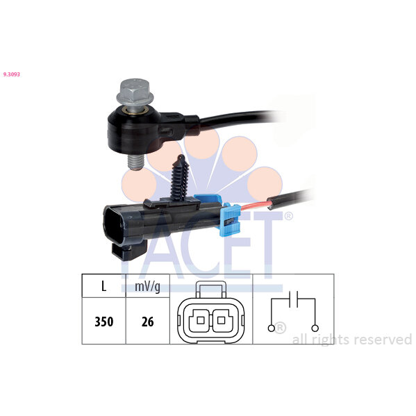 Capteur De Cliquetis/cognement Facet 9.3093