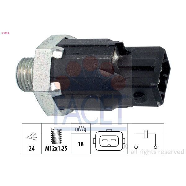 Capteur De Cliquetis/cognement Facet 9.3224