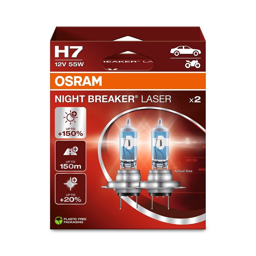 Osram Night Breaker Laser +150%, ampoule H7 voiture 2026
