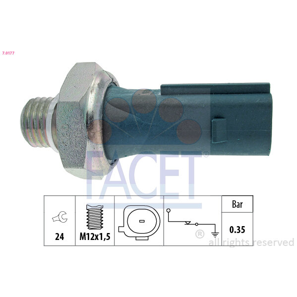 Capteur De Pression D'huile Moteur Facet 7.0177