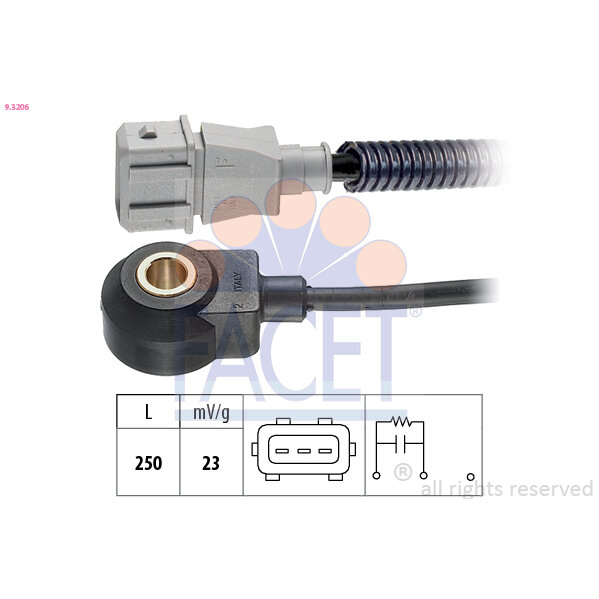 Capteur De Cliquetis/cognement Facet 9.3206