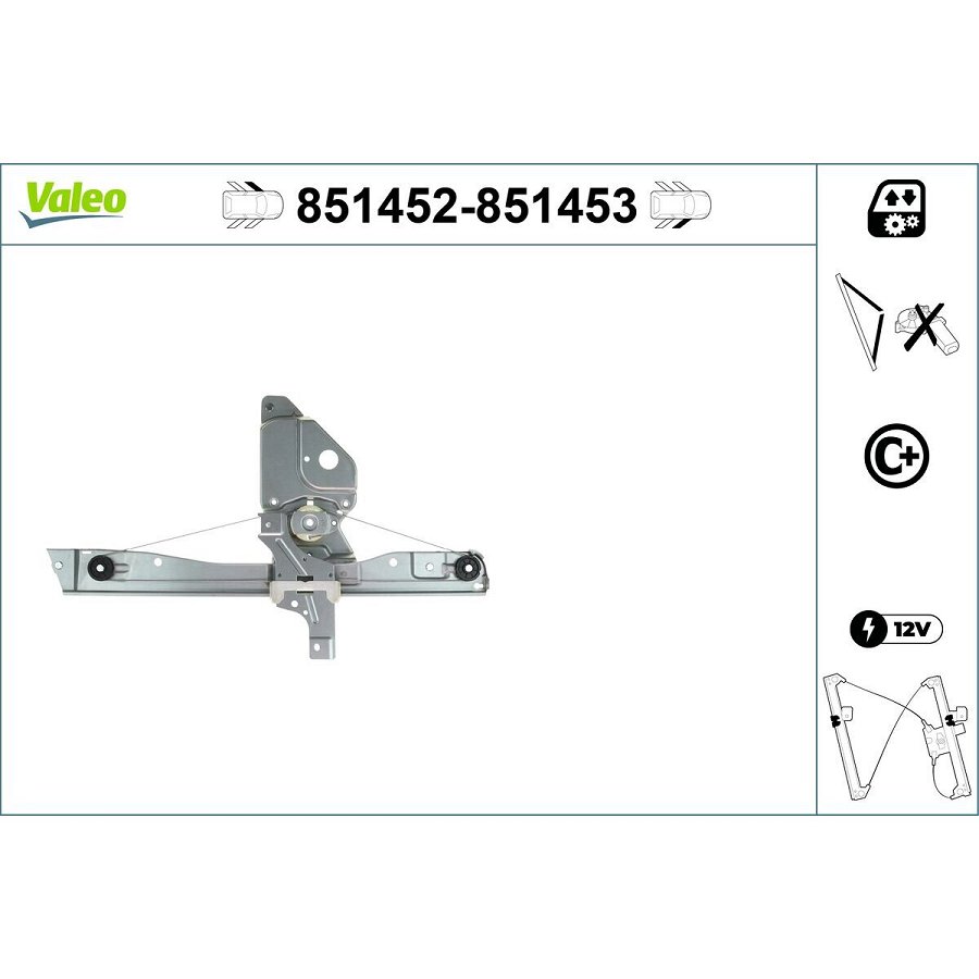 Régulateur De Fenêtre Valeo 851453
