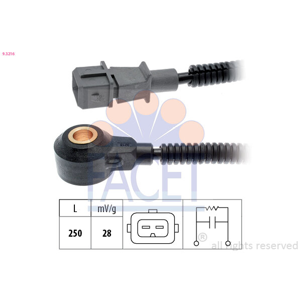 Capteur De Cliquetis/cognement Facet 9.3216