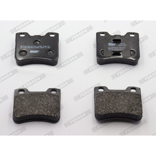 4 Plaquettes De Frein Ferodo Fdb1109