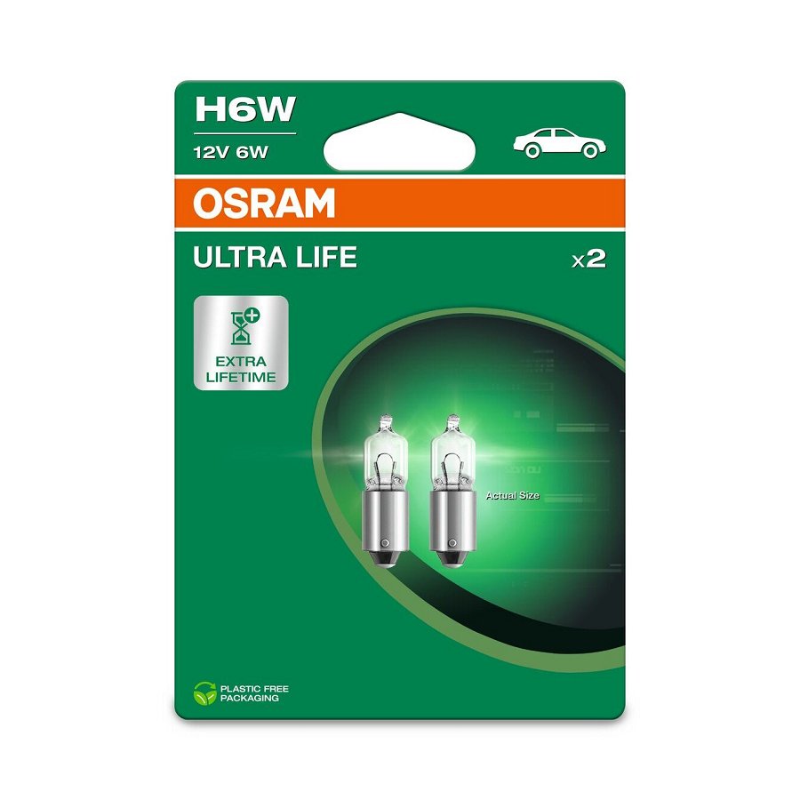 2 Ampoules H6w Osram Ultra Life