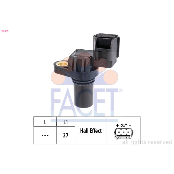 Capteur D'angle Vilebrequin Facet 9.0585