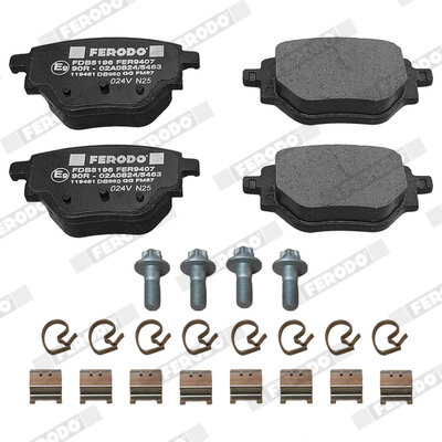 4 Plaquettes De Frein Ferodo Fdb5196