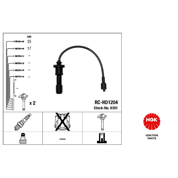 Faisceau D'allumage Ngk Rc-hd1204