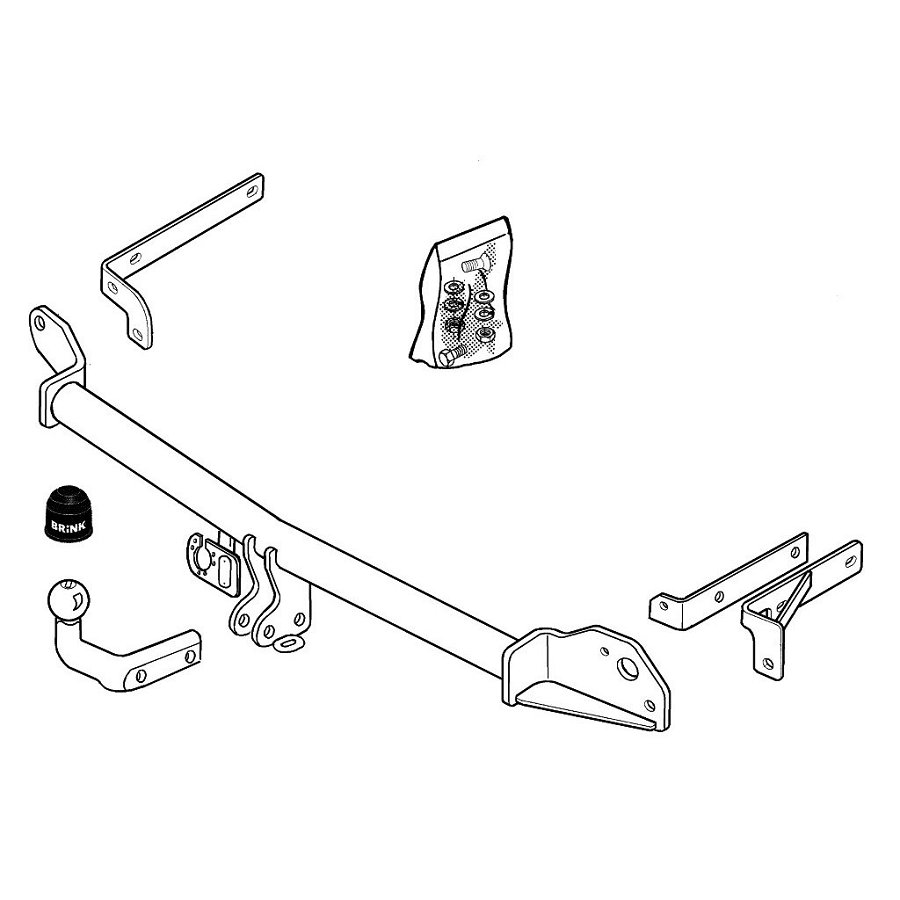 Attelage Démontable Avec Outil Brink 255500