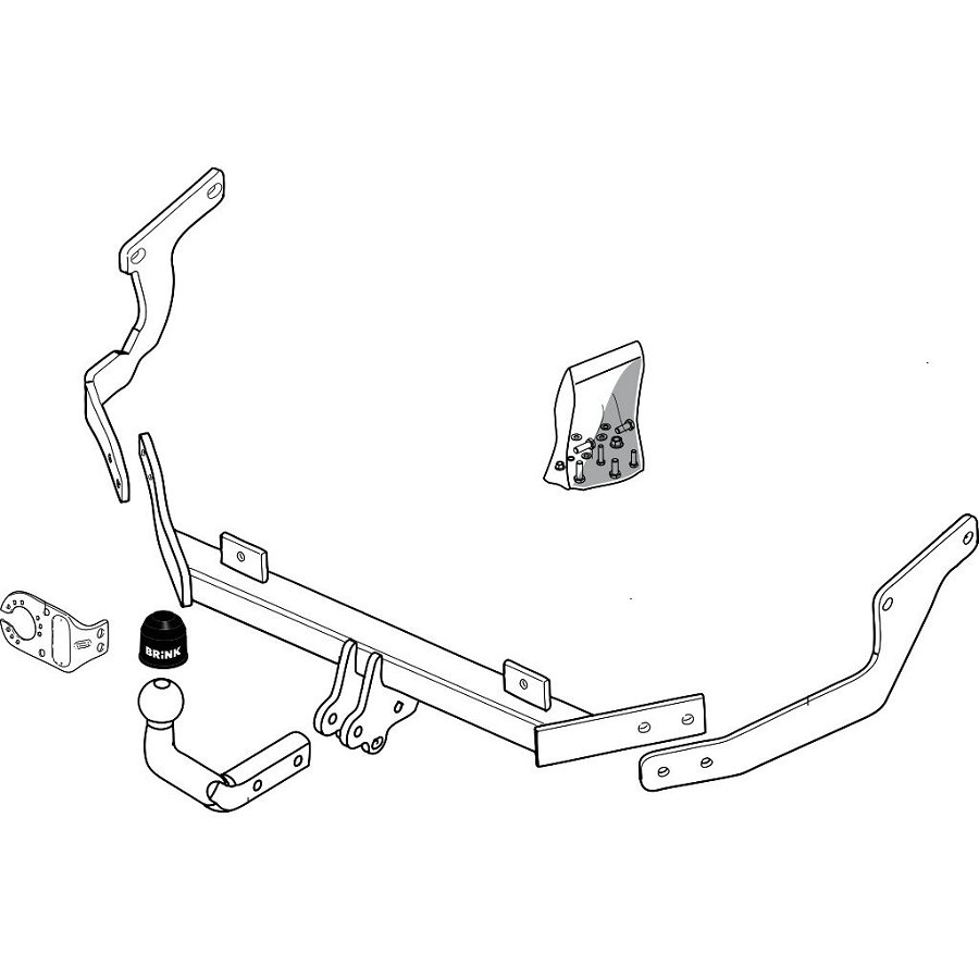 Attelage Démontable Avec Outil Brink 434600