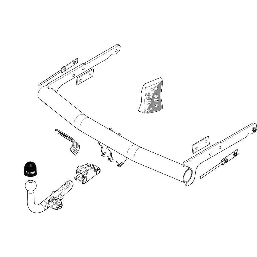 BRINK Attelage ''col De Cygne'' D&eacute;montable Sans Outils  488700