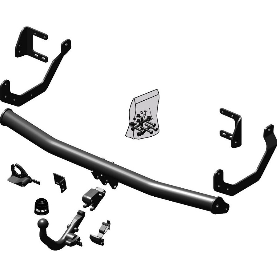 BRINK Attelage ''col De Cygne'' D&eacute;montable Sans Outils  543100