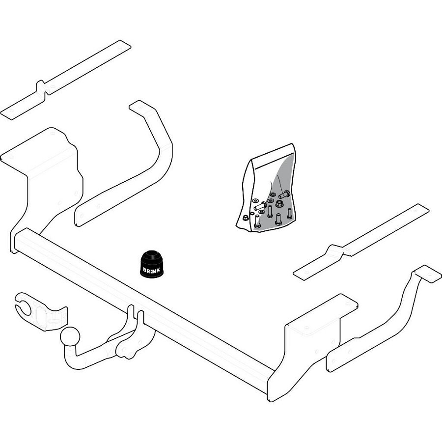 Attelage Démontable Avec Outil Brink 414500