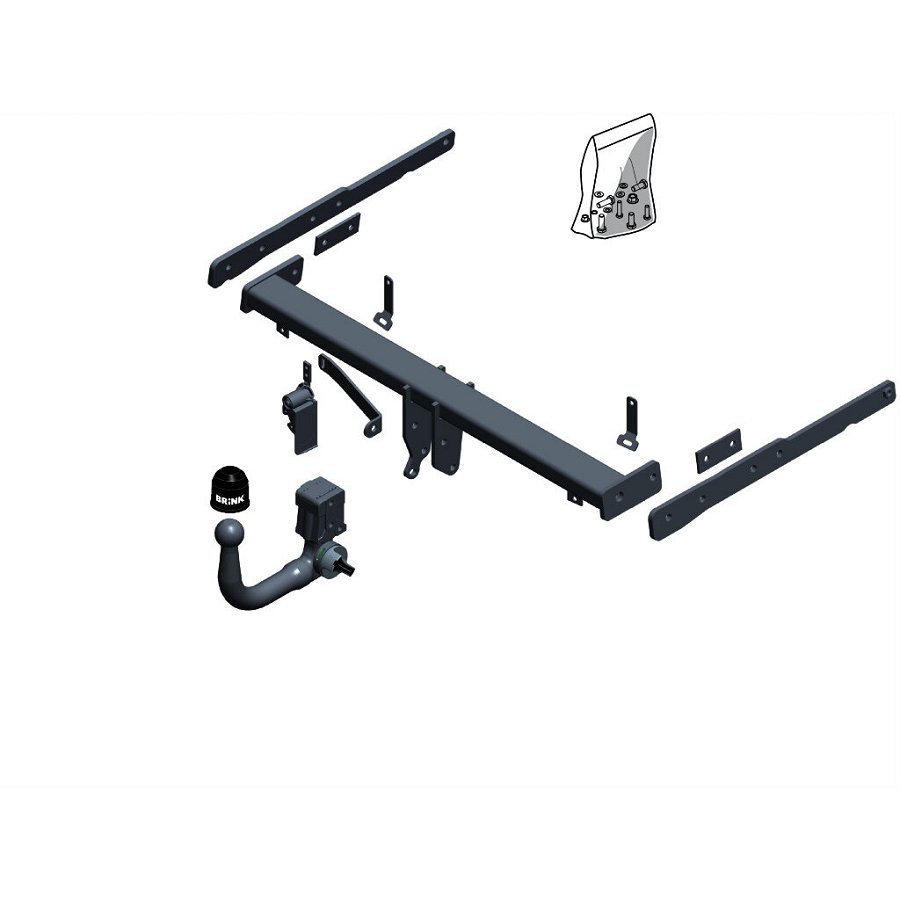 BRINK Attelage ''col De Cygne'' D&eacute;montable Sans Outils  609000