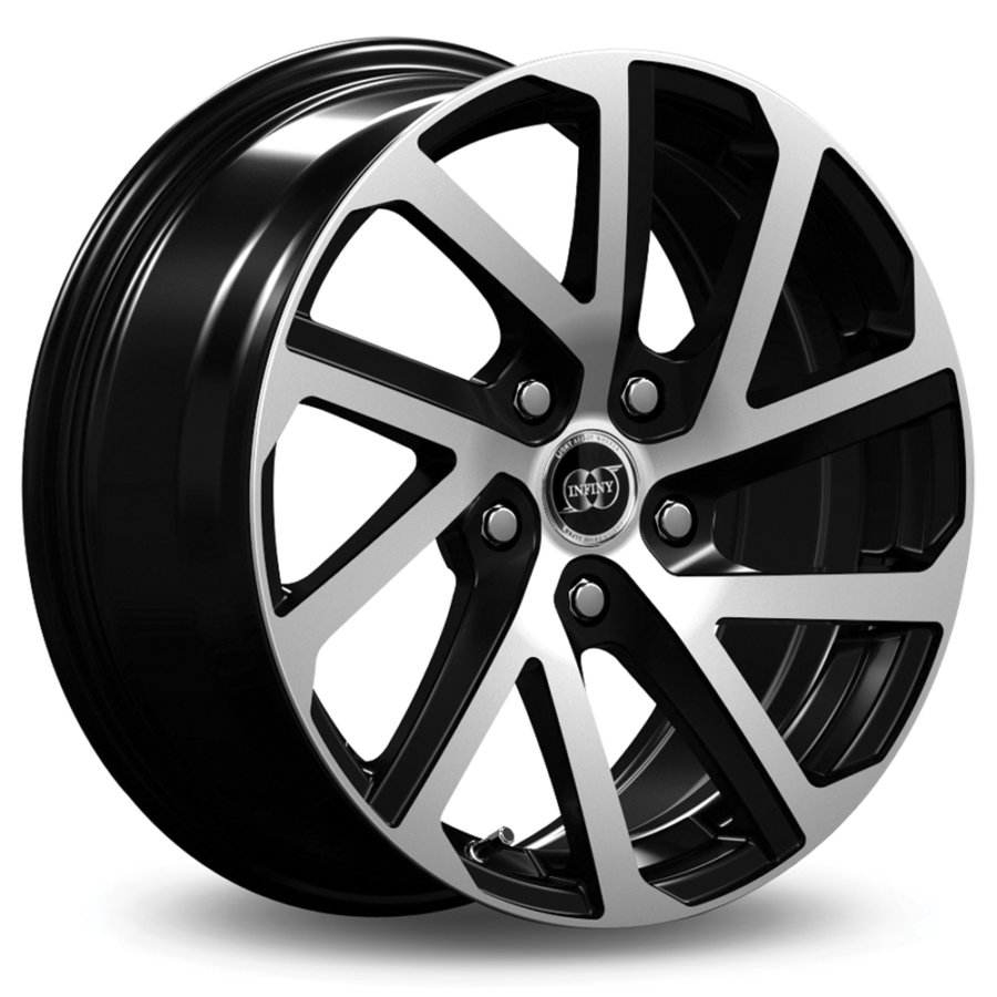 Jante Alu INFINY COBALT 16 Pouces 7x16 4x108 ET25 Noir Poli Norauto jante-alu-infiny-cobalt-16-pouces-7x16-4x108-et25-noir-poli-norauto