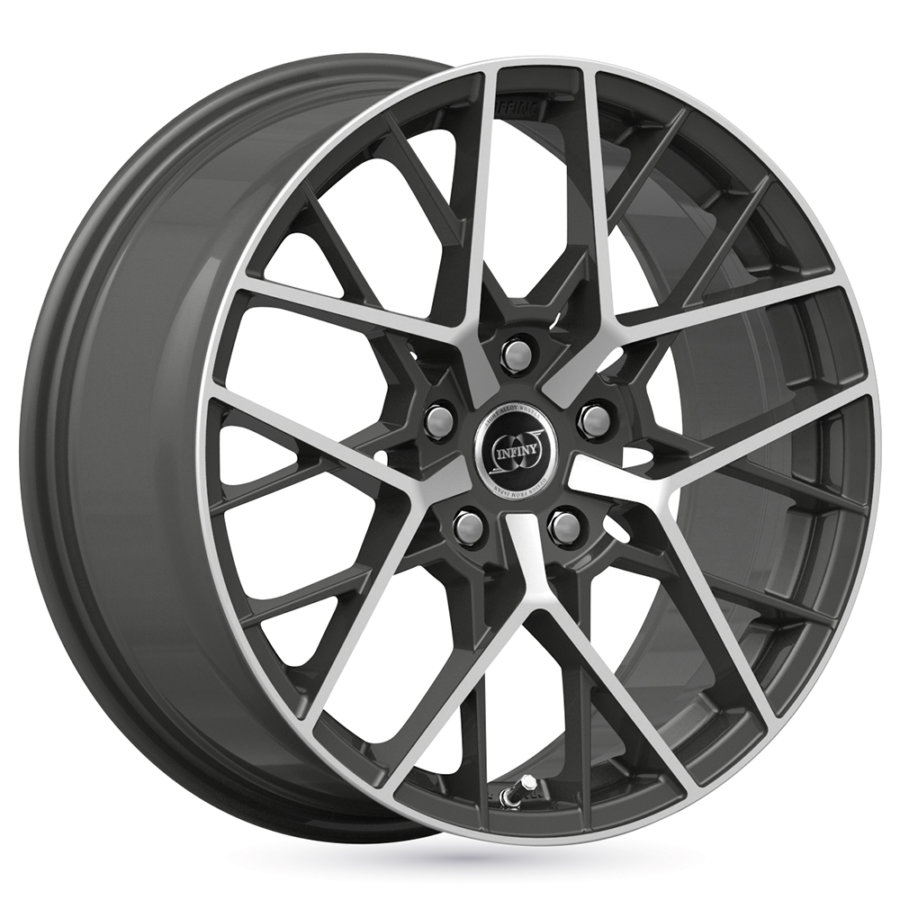 Jante Alu Infiny Tonix - 19 Pouces - Gun Metal Mat Poli