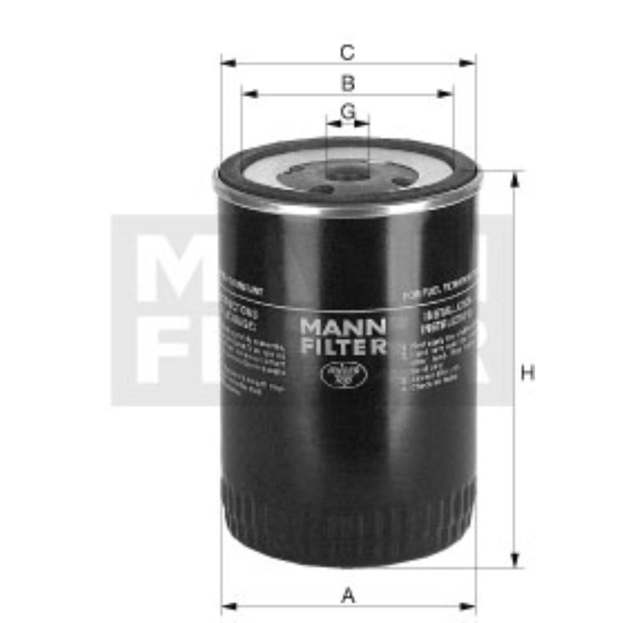 Filtre À Carburant Mann-filter Wdk962/12