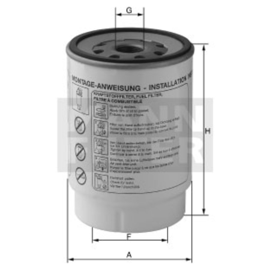Filtre à carburant MANN-FILTER PL420/1X - Norauto