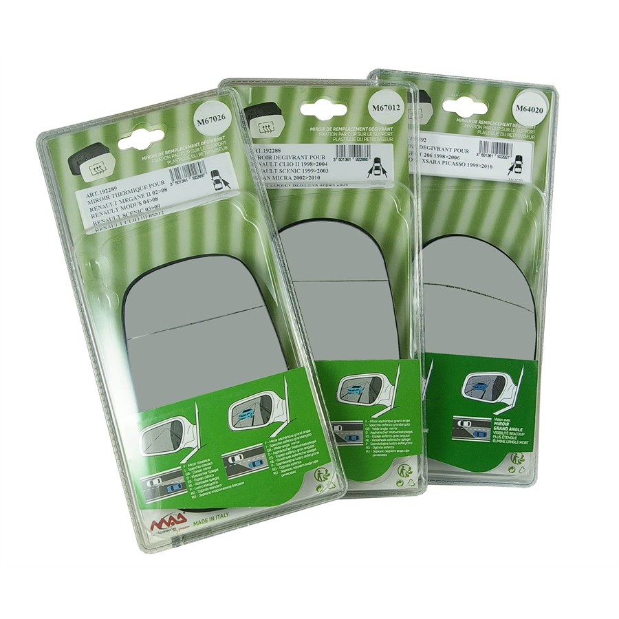 Miroir De Rechange Grand Angle Dégivrant Côté Conducteur Mad 64052