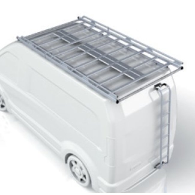 Galerie Acier Galvanisé (+rouleau+déflecteur+plateforme) + Échelle Sur Porte Droite