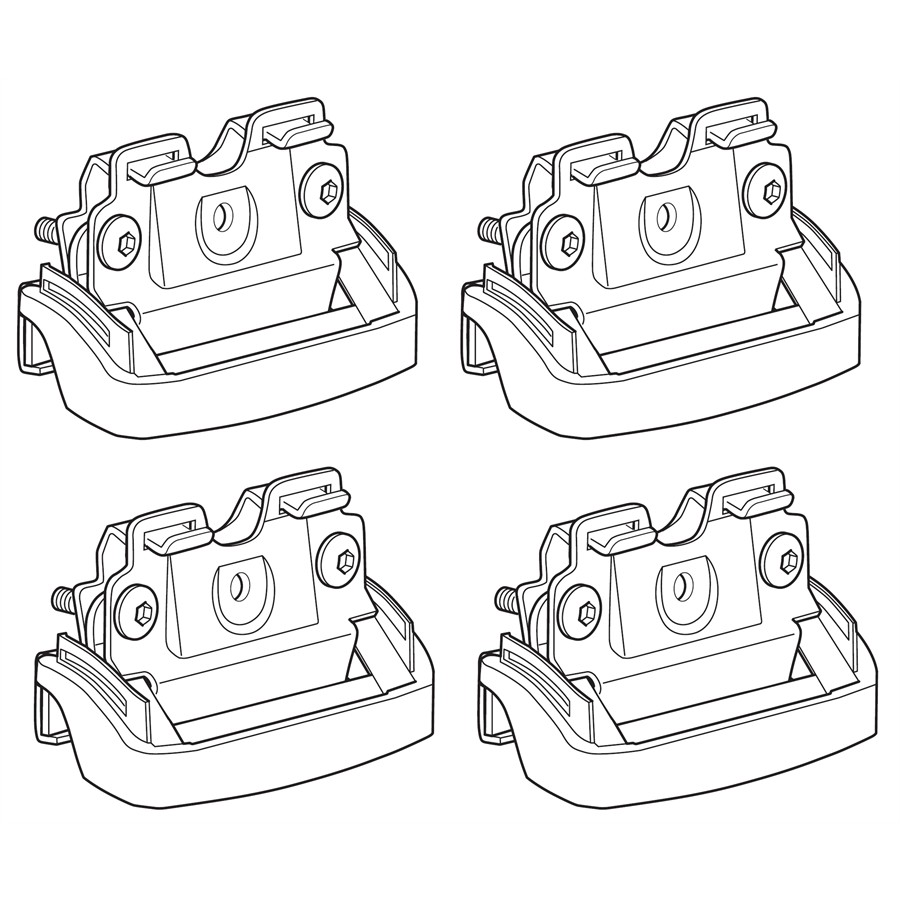 4 Pattes De Fixation Norauto 112