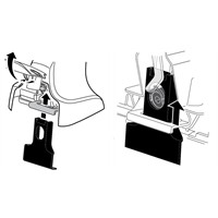 4 pattes de fixation THULE 1345 Norauto