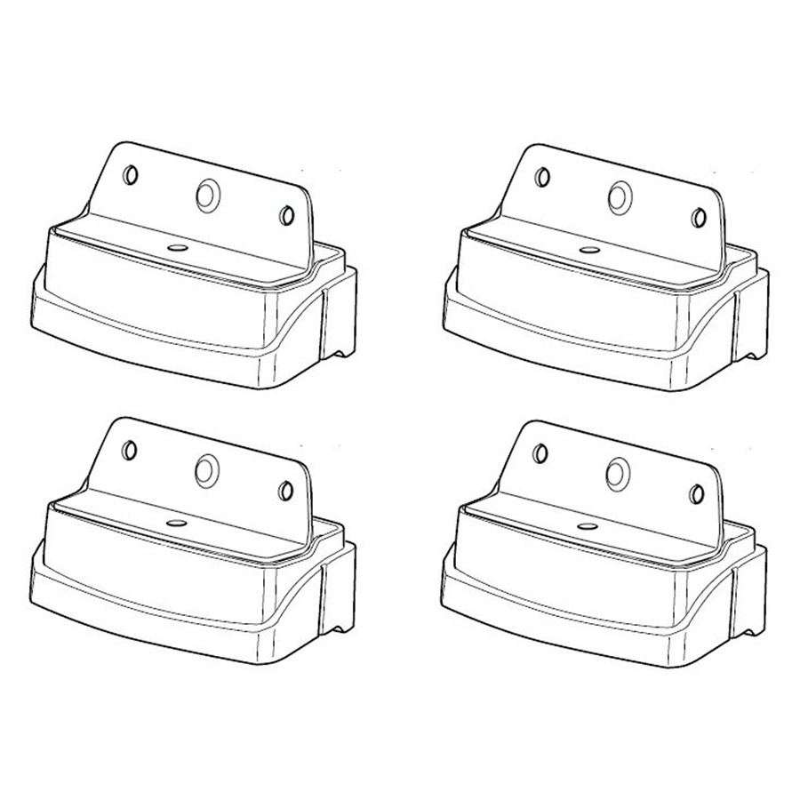 4 pattes de fixation THULE 3034