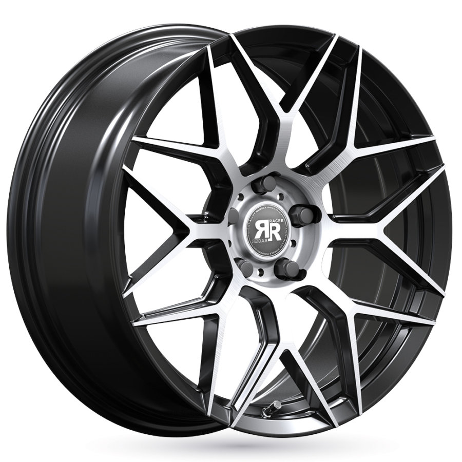 Jante Alu RACER COBRA 16 Pouces 7x16 5x112 ET40 Noir Mat Poli Norauto jante-alu-racer-cobra-16-pouces-7x16-5x112-et40-noir-mat-poli-norauto