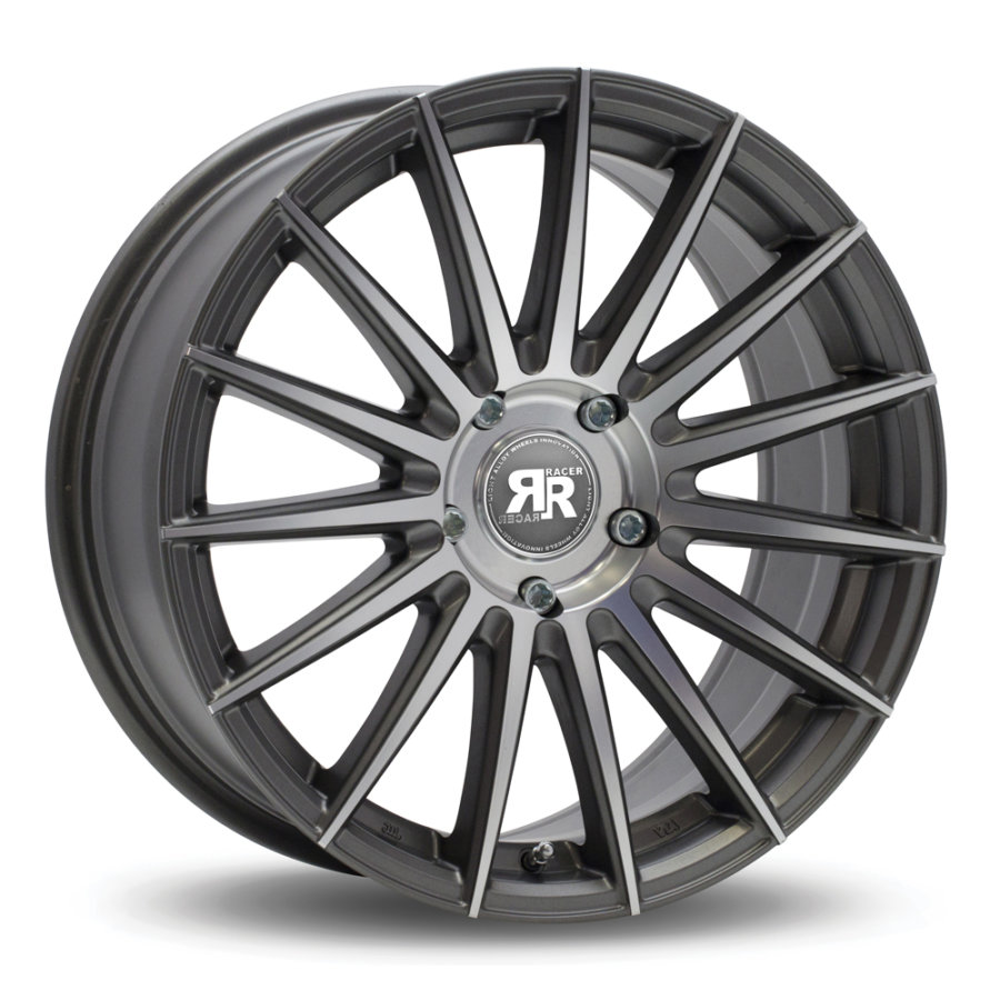 Jante Alu Racer Monza - 17 Pouces - Gunmetal Face Polie