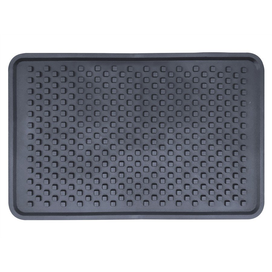 1 Tapis Arrière De Voiture Universel En Pvc Noir 47 X 30 Cm