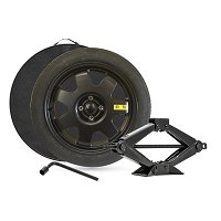 Kit Ruota Scorta Jb Je Ruotino Di Scorta Per Renault Captur II (2019-2024) | Gomma 125/80 R17 | Con Kit Cric E Accessori Kit Ruotino Captur 2019-2024 Cric