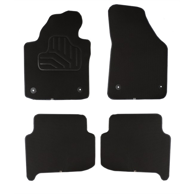 Jeu Complet De Tapis Sur Mesure Noirs En Pvc Norauto