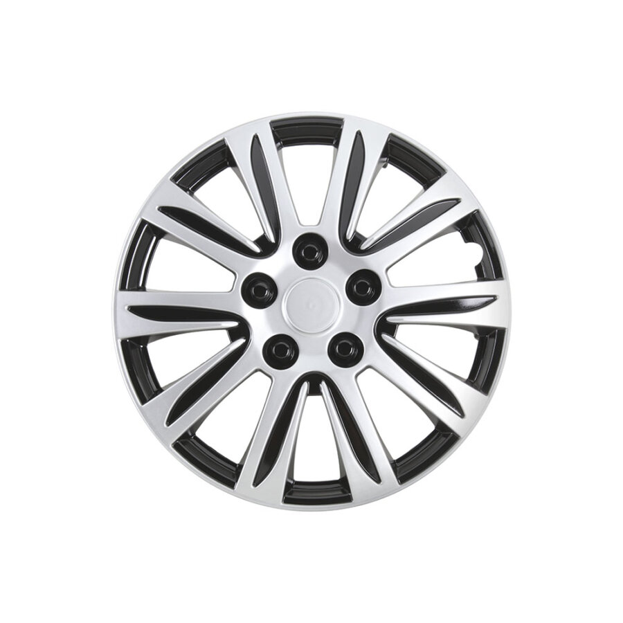 4 Enjoliveurs Gris/noir Norauto 14 Pouces